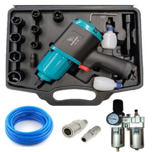 Combo of Elephant 1/2" inch Impact Wrench (IW-02), PU Pipe, 2 Set Connector and 1/2 inch FRL