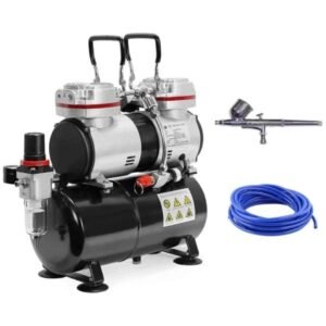Elephant Series Corded Electric AKARI Double Piston Mini Air Compressor with Air Tank (3.5 L, AS-196, AS196-AB19)