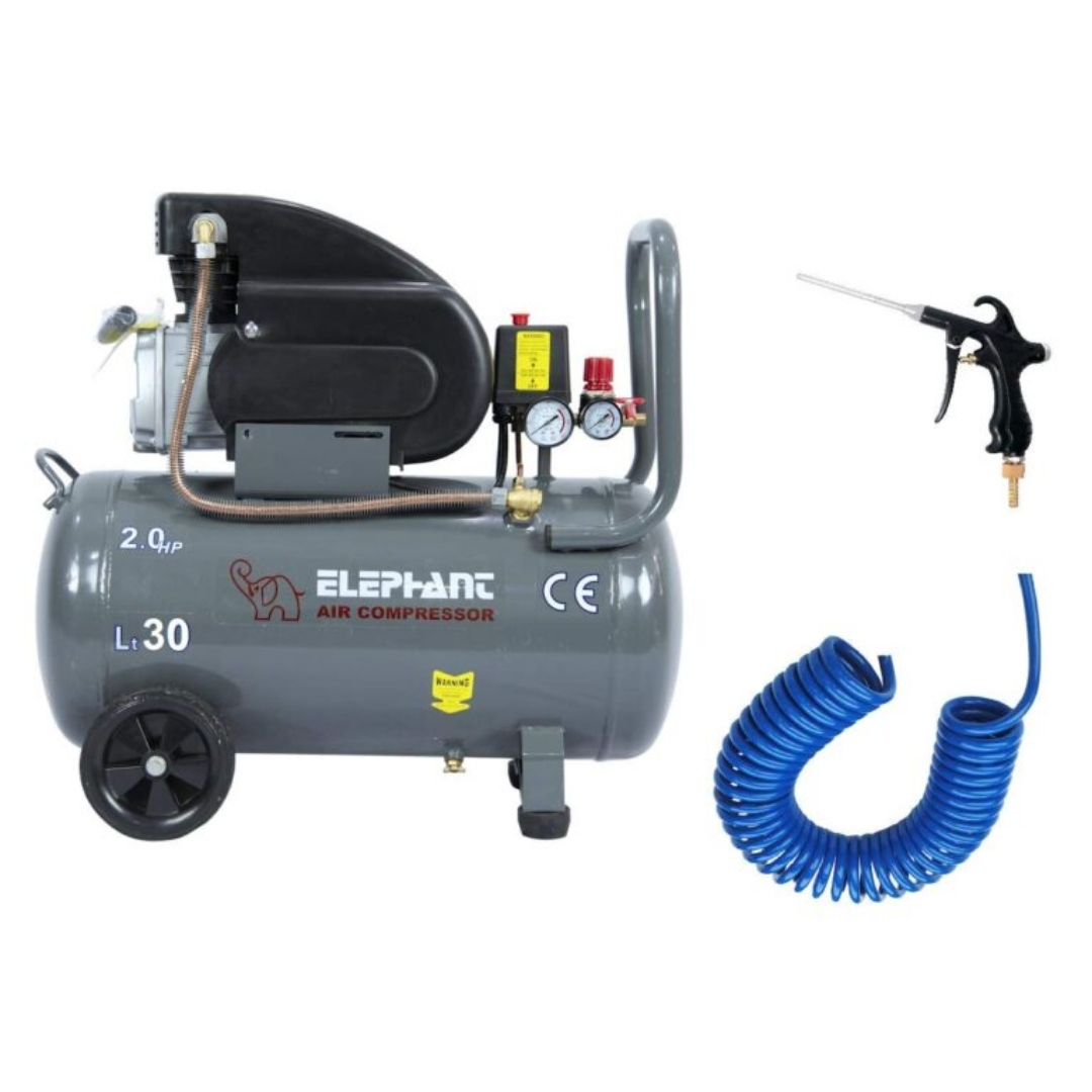 Elephant Combo of Painter Air Blow Gun ABG-04 and Elephant Air Compressor  AC 30 C with PU Pipe & Fittings. - Hindustan Tools (Everest Industrial  Corporation)