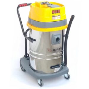 Elephant 80L Wet and Dry Industrial Vacuum Cleaner 80Litre 4500W  High Suction Power Stainless Steel.