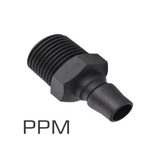 Elephant PPM Pneumatic Quick Coupler Male Thread, 5 Piece Set, Air Compressor Quick Connect Fitting for Pneumatic Air Tools
