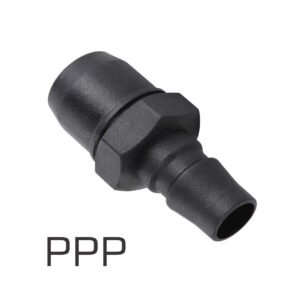 Elephant PPP Pneumatic Quick Coupler Plug Type, 5 Piece Set, Air Compressor Quick Connect Fitting for Pneumatic Air Tools