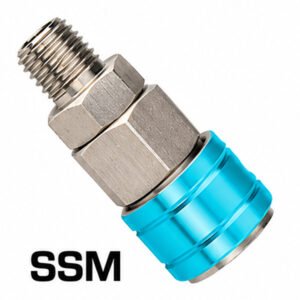 Elephant SSM Pneumatic Quick Coupler Male Thread, Air Compressor Quick Connect Fitting for Air Tools & Pneumatic Equipment