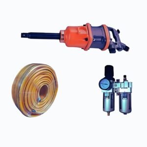 Elephant Combo 1'' Impact Wrench IW04+ Hose Pipe + Frl for Truck, Bus & Tractors