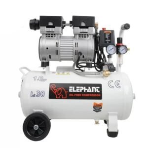 Elephant 1 HP Oil Free & Noiseless Air Compressor 30 Litre 100% Copper Winding (AC-30DC).