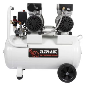 Elephant 2 HP Oil Free & Noiseless Air Compressor 50 Litre 100% Copper  Winding. - Hindustan Tools (Everest Industrial Corporation)