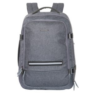 Husker Trail-Walker Luggage Travel Backpack with Laptop Compartment - Grey