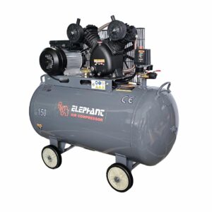Elephant 3 HP Lubricated Air Compressor with 100% Copper Winding Motor Tank Capacity 150 Liter.(AC-150)