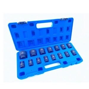 Elephant 1/2" Square Drive 6-Point STD Impact Sockets (Set of 15 Sockets)