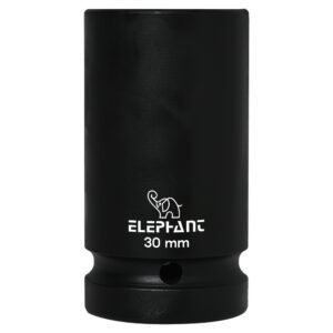 Elephant 1" Square Drive 6-Point STD Impact Sockets Size 30mm, Length 90mm