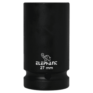 Elephant 1" Square Drive 6-Point STD Impact Sockets Size 27mm, Length 90mm