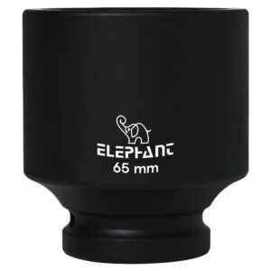 Elephant 1" Square Drive 6-Point STD Impact Sockets Size 65mm, Length 90mm