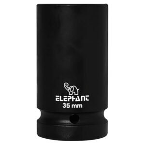 Elephant 1" Square Drive 6-Point STD Impact Sockets Size 35mm, Length 90mm