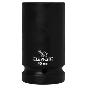 Elephant Metal 1" Square Drive 6-Point Std Impact Sockets Size 45Mm, Length 90Mm