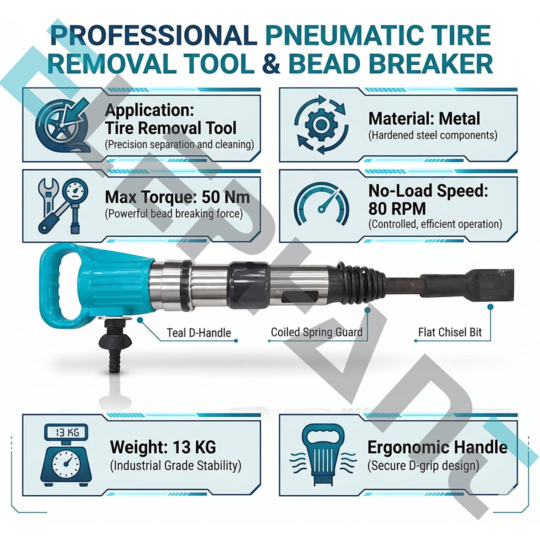 Elephant Heavy Duty Tyre Pneumatic Hammer, 50 Nm Torque Power (PH