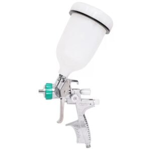 Painter Spray Gun (LABEL) Professional HVLP Gravity Projet Series Spray Gun PJ-01 Non-drip Paint Cup 600ML