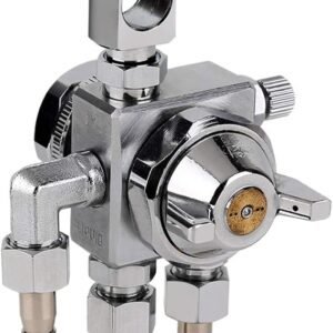 Painter Spray Gun (Label) ST-6 Pneumatic Adjustable Pressure Feed Automatic Spray Gun for Liquid Spraying,Heavy Duty Sprayer Set with CYL (ST-6).