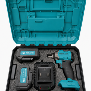 Elephant Heavy Duty 20V Cordless 1/2" Impact Wrench with |2 Batteries,| 600 NM TORQUE | Build-in LED Lights,| Forward & Reverse Switch | BW-600