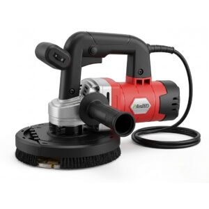 Painter Spray Gun Concrete Grinding Machine, Handheld Electric Wall Sander with 6-Speed Adjustment, Dual Handle, 90° Grinding, 5.9-Inch Diamond Grinding Disc, Multifunction Wall Planer for Floor, Wall & Ceiling