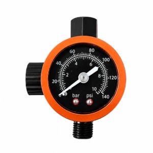 Painter Spray Gun AR-03 1/4-Inch Air Pressure Regulator with Pressure Gauge, Adjustable Air Regulating Valve for Spray Paint Guns, Pneumatic Air Tools & Compressed Air Systems, 0–140 PSI