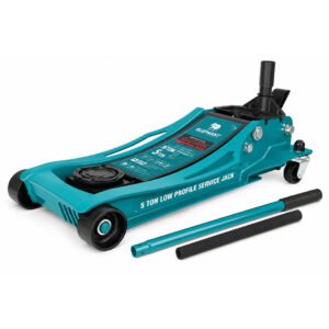 ELEPHANT ATJ-05H 5 Ton Double Piston Hydraulic Trolley Jack for Low Floor Cars | Heavy-Duty Low Profile Floor Jack | Hydraulic Car Jack for Garage, Workshop & Vehicle Maintenance