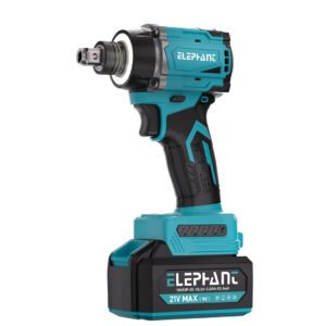 ELEPHANT 21V Max Cordless Screwdriver & Impact Wrench with 2 Batteries, Built-in LED Light, Brushless Motor, High Torque Power Tool, SDI-01 for Automotive, Workshop & DIY Use