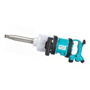 WOLF Heavy Duty 1 Inch Pneumatic Impact Wrench, WF 5500-04, 5500 Nm Max Torque, 2800 RPM, 56 mm Bolt Capacity, Pinless Hammer Mechanism, 1/2 Inch Air Inlet, for Trucks, Buses & Tractors