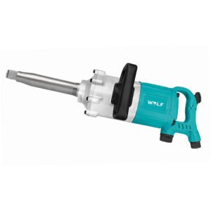 WOLF Heavy Duty 1 Inch Pneumatic Impact Wrench, WF 5500-04C, 5500 Nm Max Torque, 2800 RPM, 56 mm Bolt Capacity, Pinless Hammer Mechanism, 1/2 Inch Air Inlet, for Trucks, Buses & Tractors