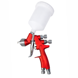 Painter MINI-TT Gravity Feed Mini Spray Gun with 200 ml Paint Cup, 1.0 mm Nozzle, 1/4" Air Inlet, 30-50 PSI, for Touch-Up, Spot Repair, Car Painting & Small Jobs.